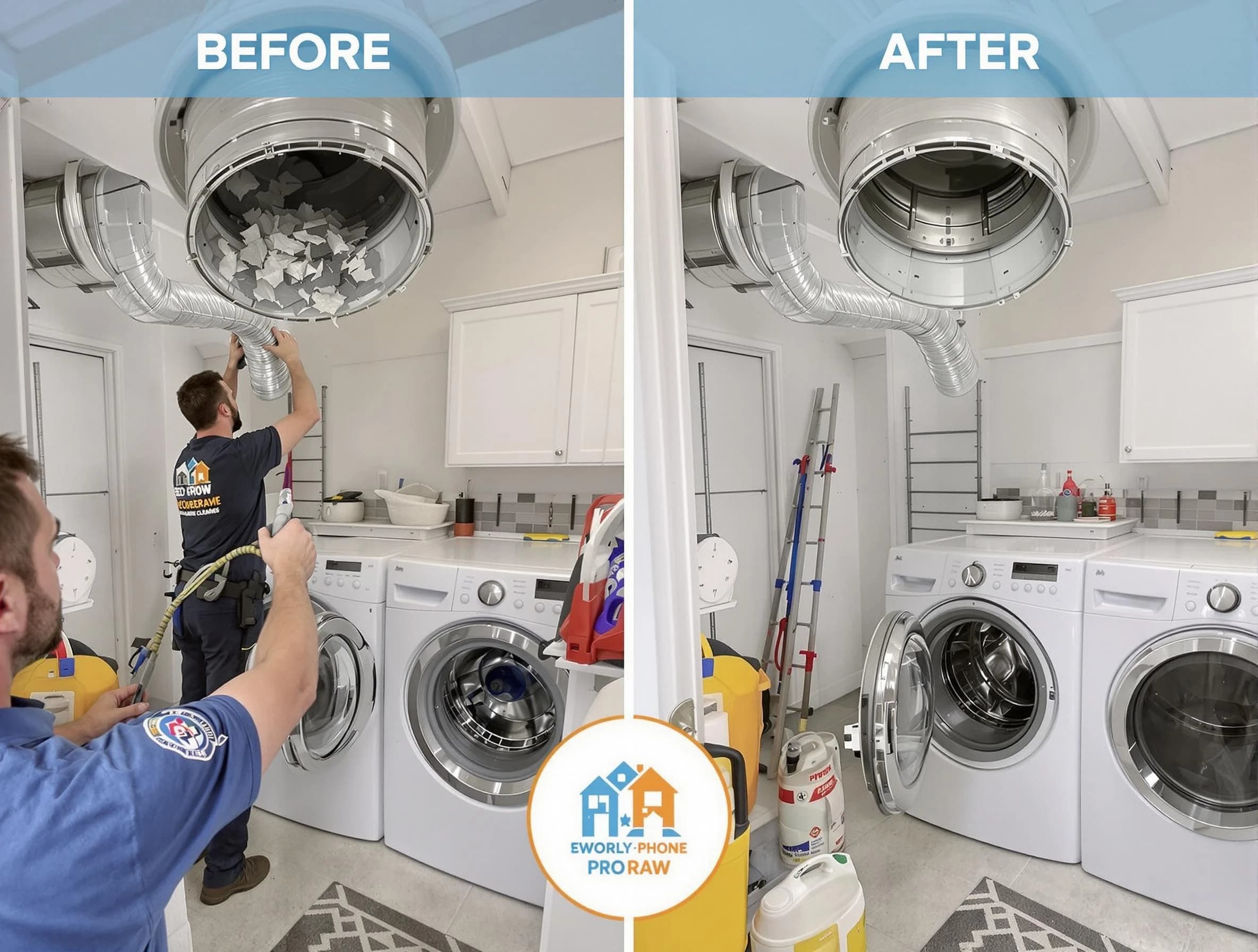 Residential dryer vent cleaning by Choctaw Dryer Vent Cleaning in Choctaw