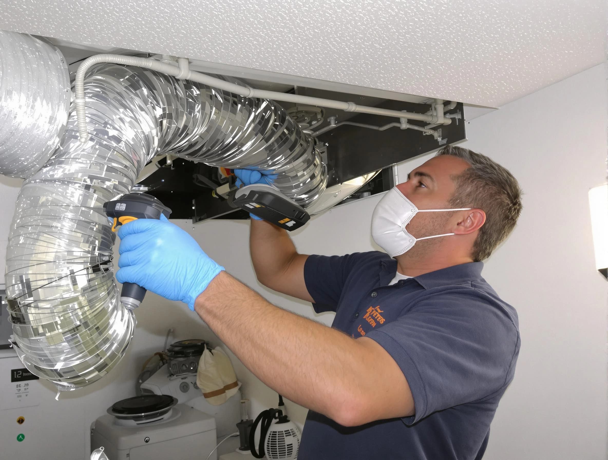 Choctaw Dryer Vent Cleaning professional performing thorough residential dryer vent cleaning in Choctaw