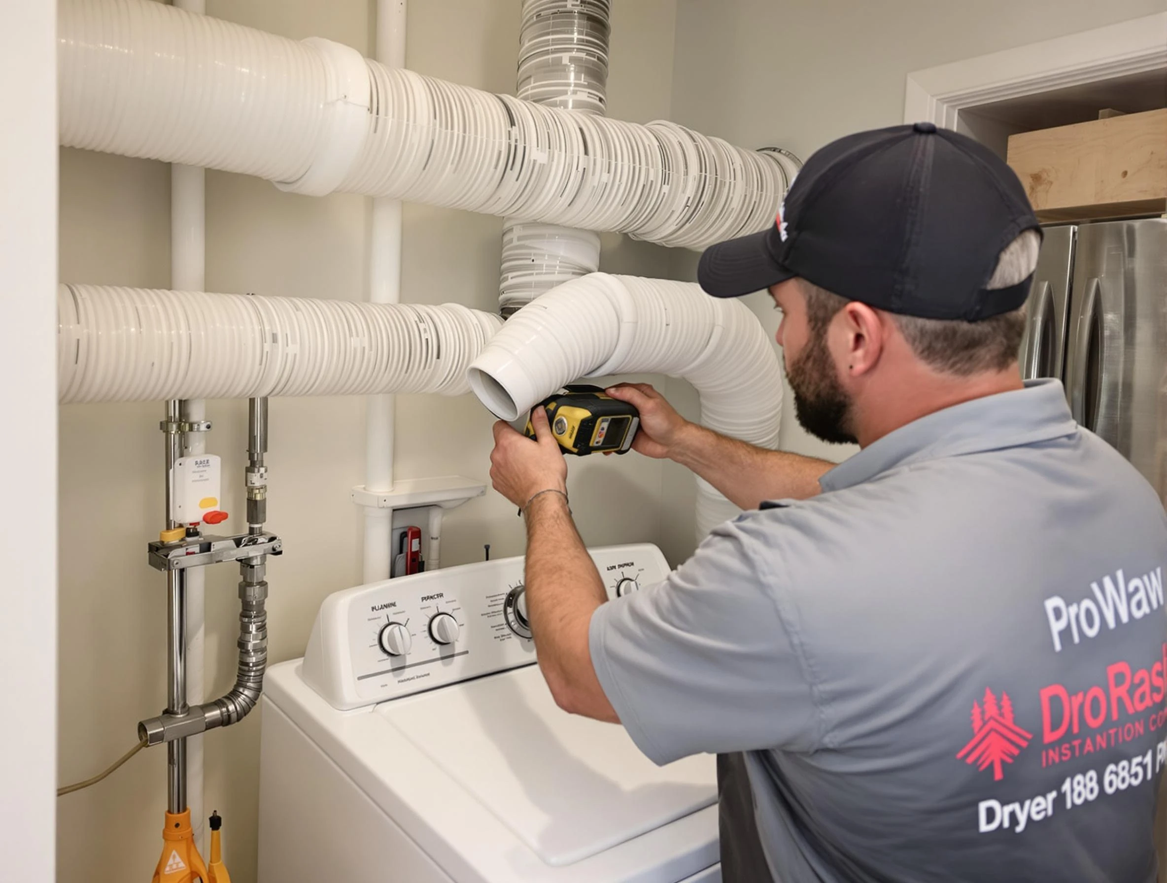 Professional dryer vent hose installation by Choctaw Dryer Vent Cleaning in Choctaw