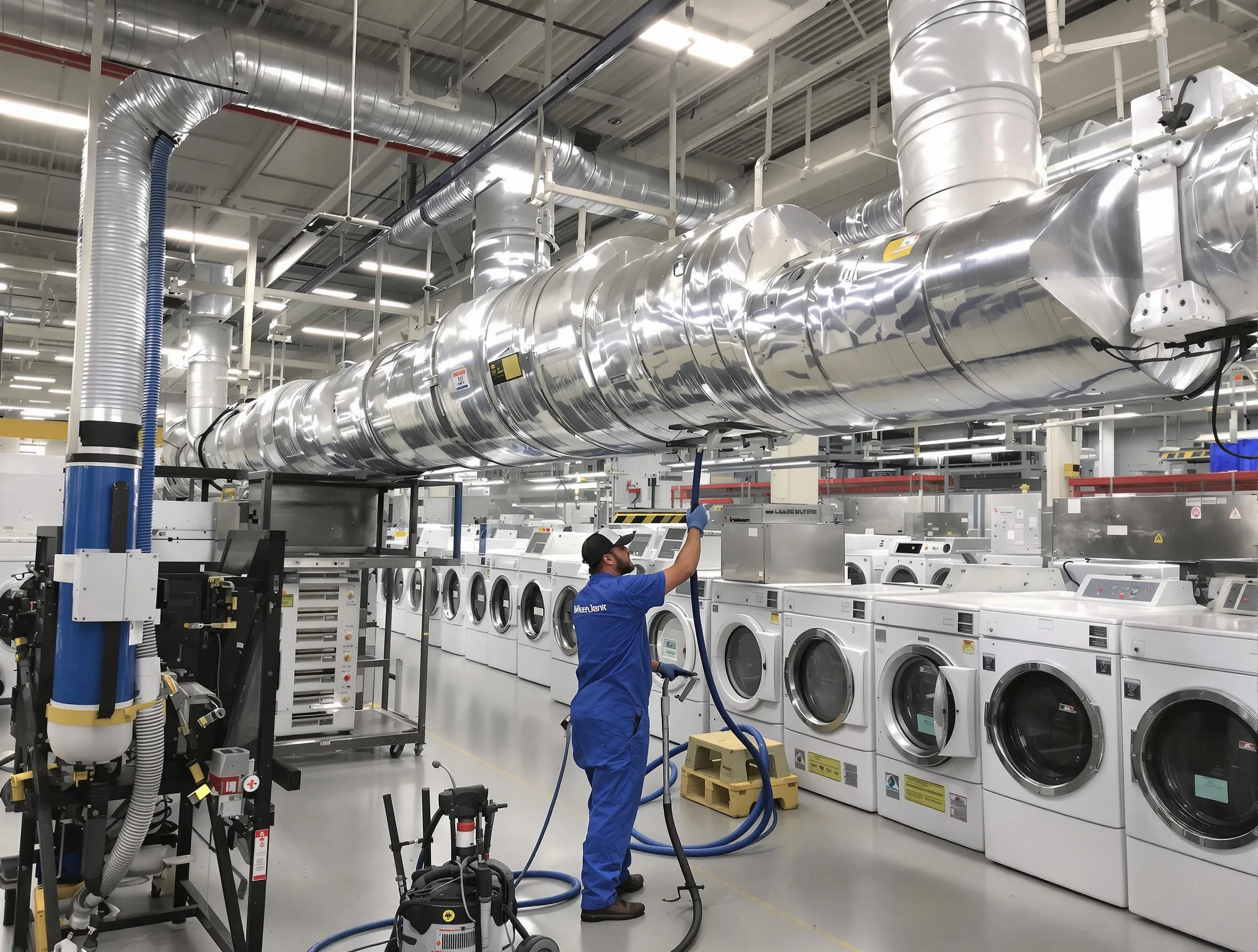 Choctaw Dryer Vent Cleaning team performing heavy-duty industrial dryer vent cleaning in Choctaw